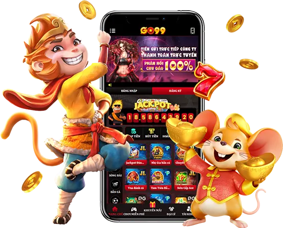 Máy slot nổ hũ với biểu tượng jackpot lớn và tiền vàng tại ji88